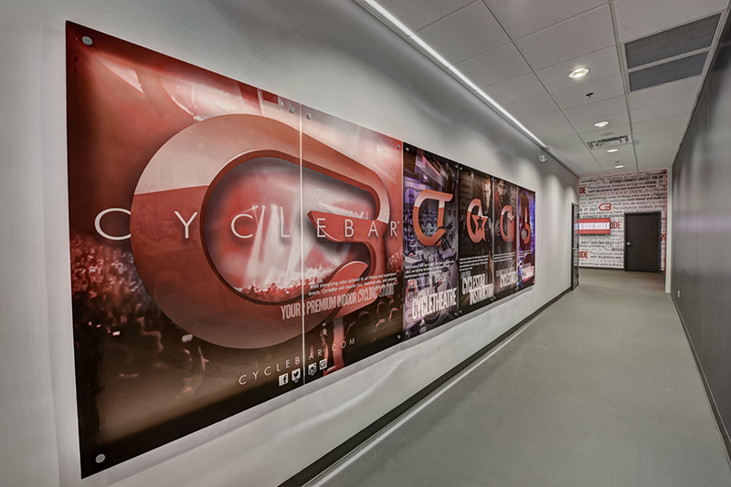 Cyclebar franchise location hall